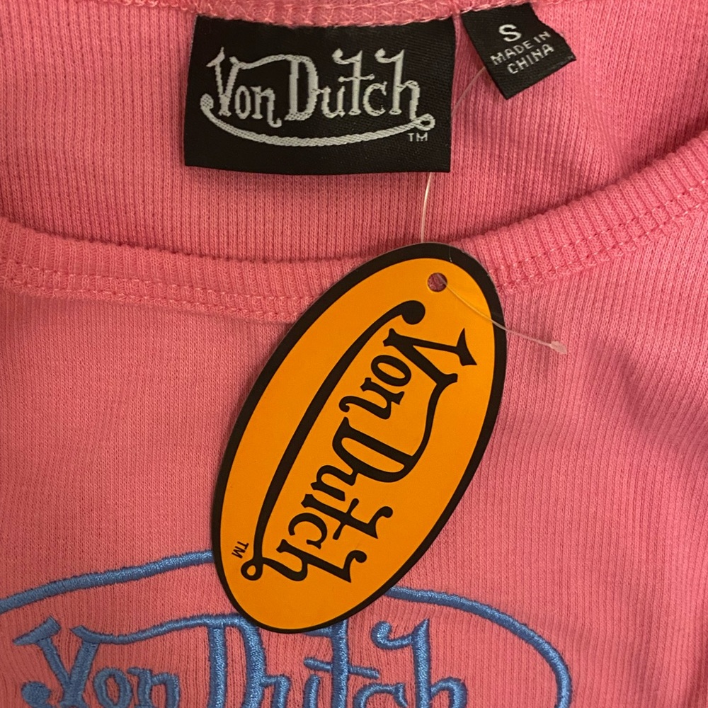 ‼️SOLD‼️Von Dutch Timeless Pink Tank Top - Picture 5 of 5